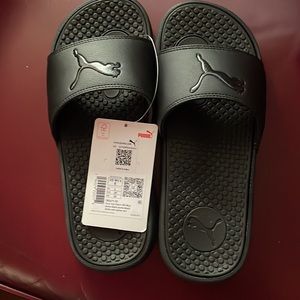 Puma Cool Cat Shadow Slides BLACK NWT